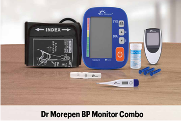 Dr. Morepen BP Monitor , Glucometer with 25 Strips and Digital Thermometer combo